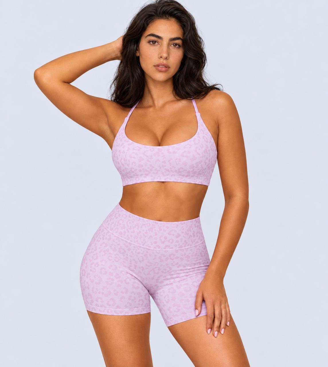 Leopard Bra & Short SET